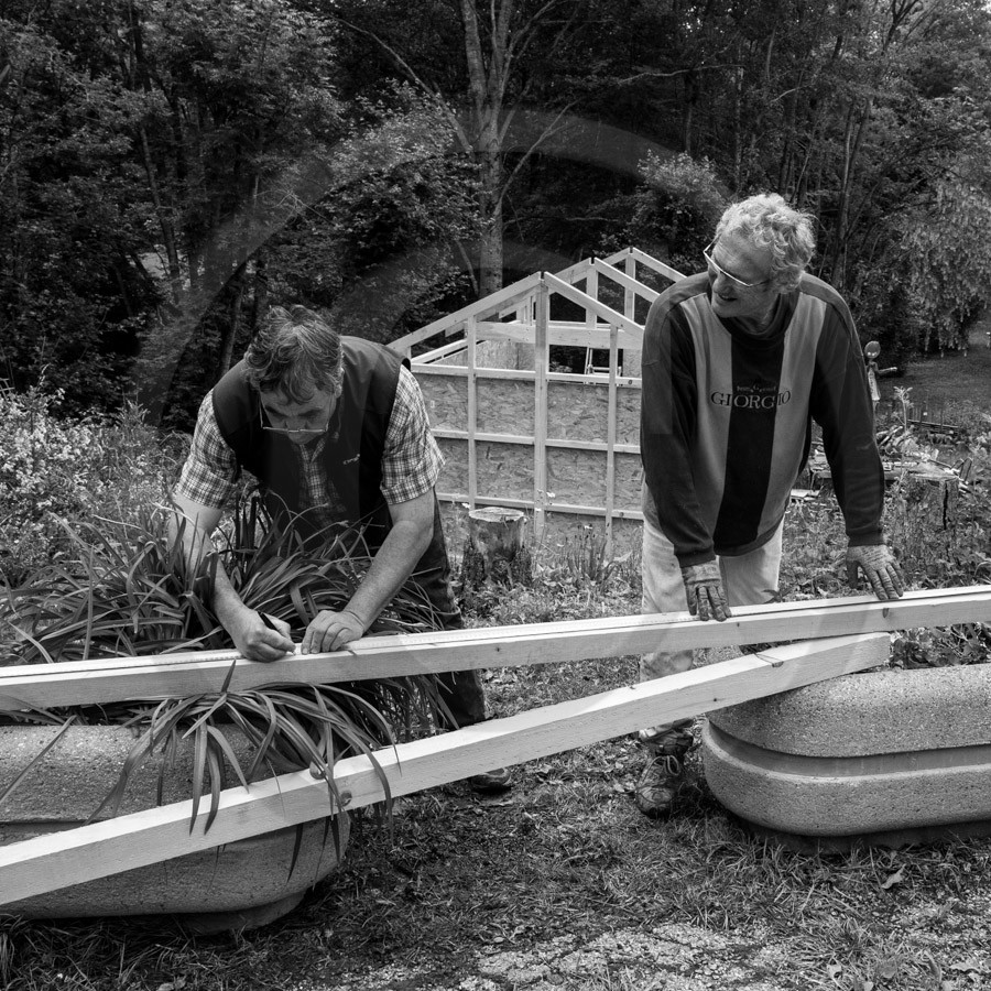 Installation de la cabane