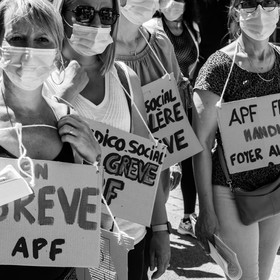 15 juin 2021 à Gap (Hautes-Alpes) : Manifestation des soignants oubliés du Ségur de la santé.