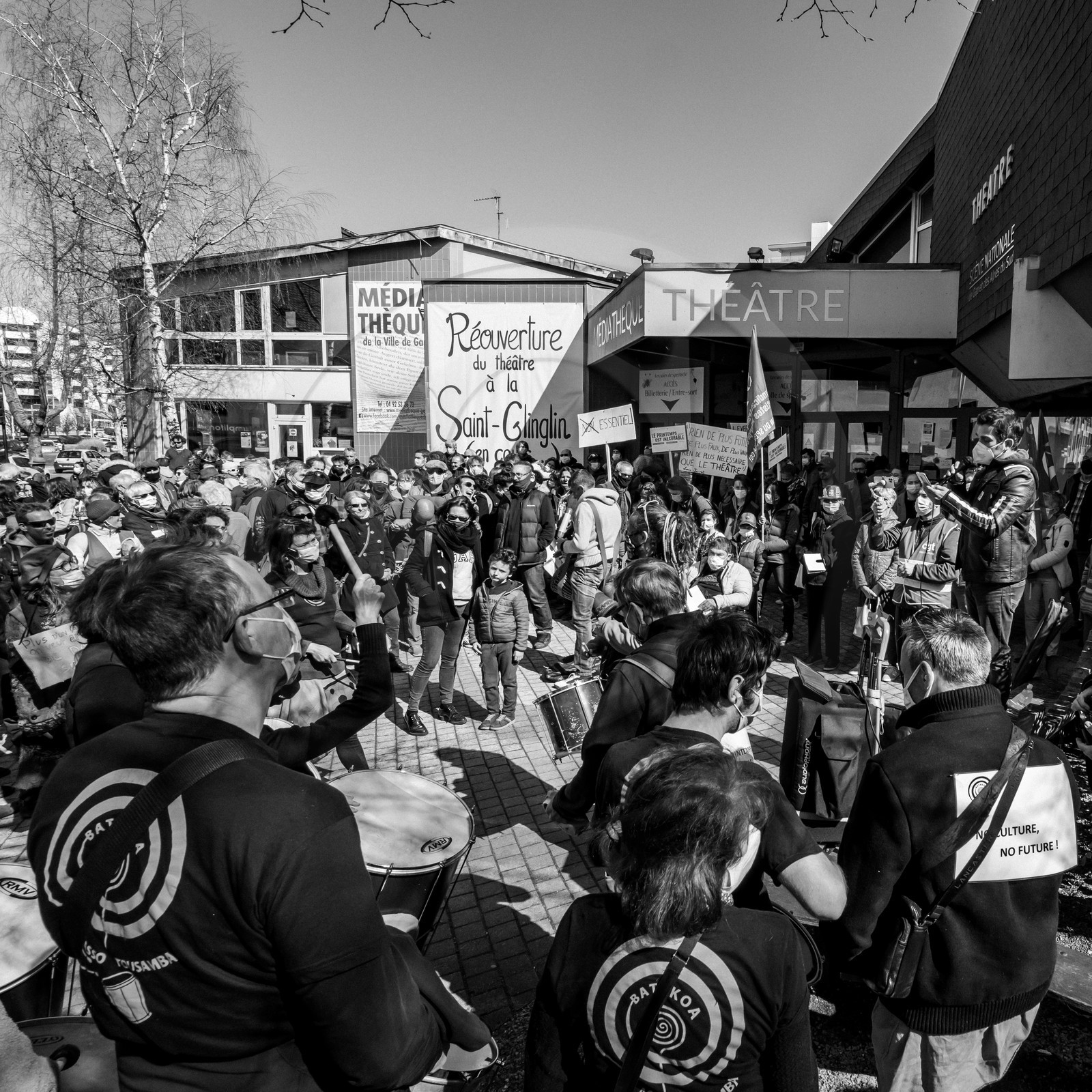 21 mars 2021 - Gap - Mobilisation pour la réouverture des lieux culturels