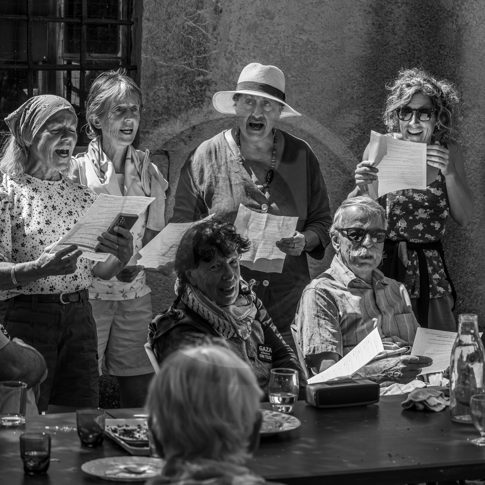 21 aout 2024 : Réalisation de Marcel Joli Coeur, l'homme de l'Ouort avec Barbara Fougnon, artiste plasticienne, et un anniversaire en chansons.