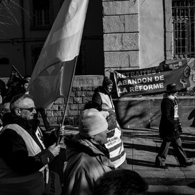 31 janvier 2023 : Manifestation contre la réforme des retraites. Plus de 4000 personnes dans les rues de Gap (Hautes-Alpes).