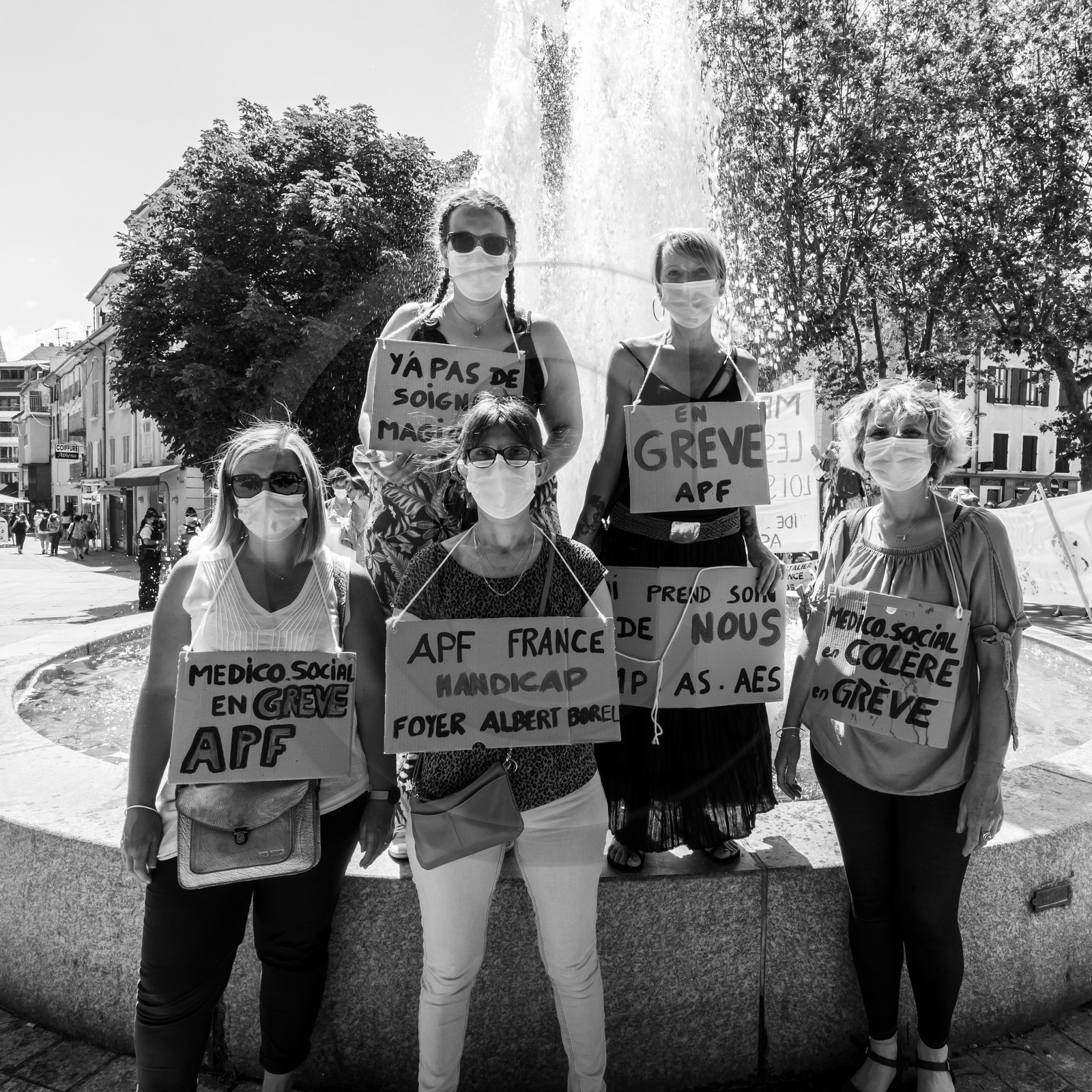 15 juin 2021 à Gap (Hautes-Alpes) : Manifestation des soignants oubliés du Ségur de la santé.