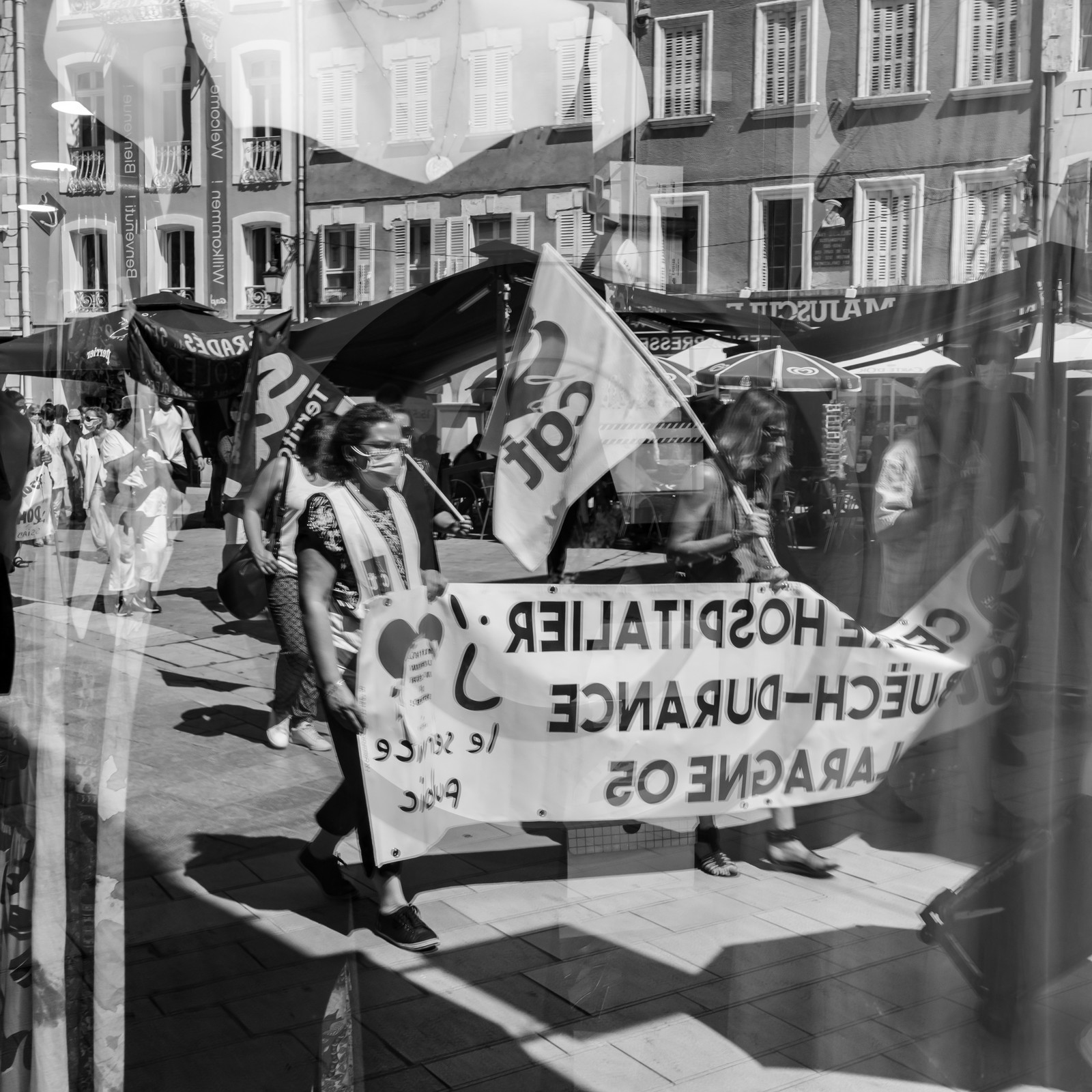 15 juin 2021 à Gap (Hautes-Alpes) : Manifestation des soignants oubliés du Ségur de la santé.