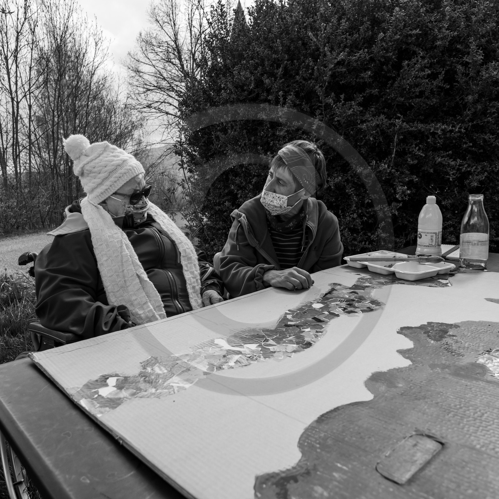 14 avril 2021 : collages, taille, jardinage