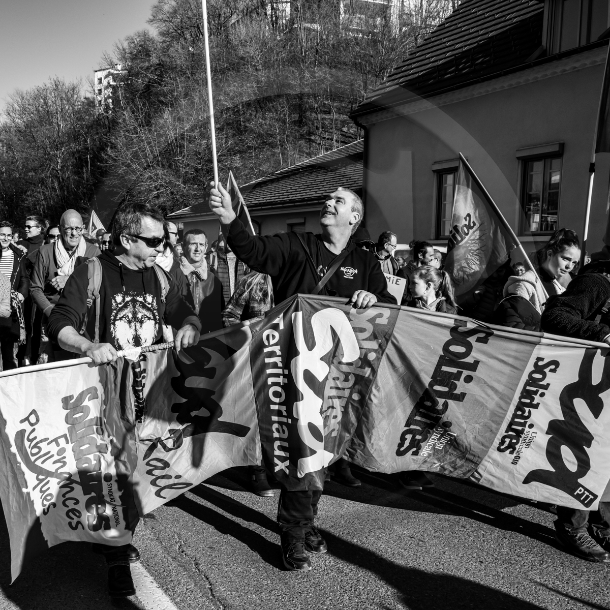 11 février 2023 : Manifestation contre la réforme des retraites à Gap (Hautes-Alpes)
