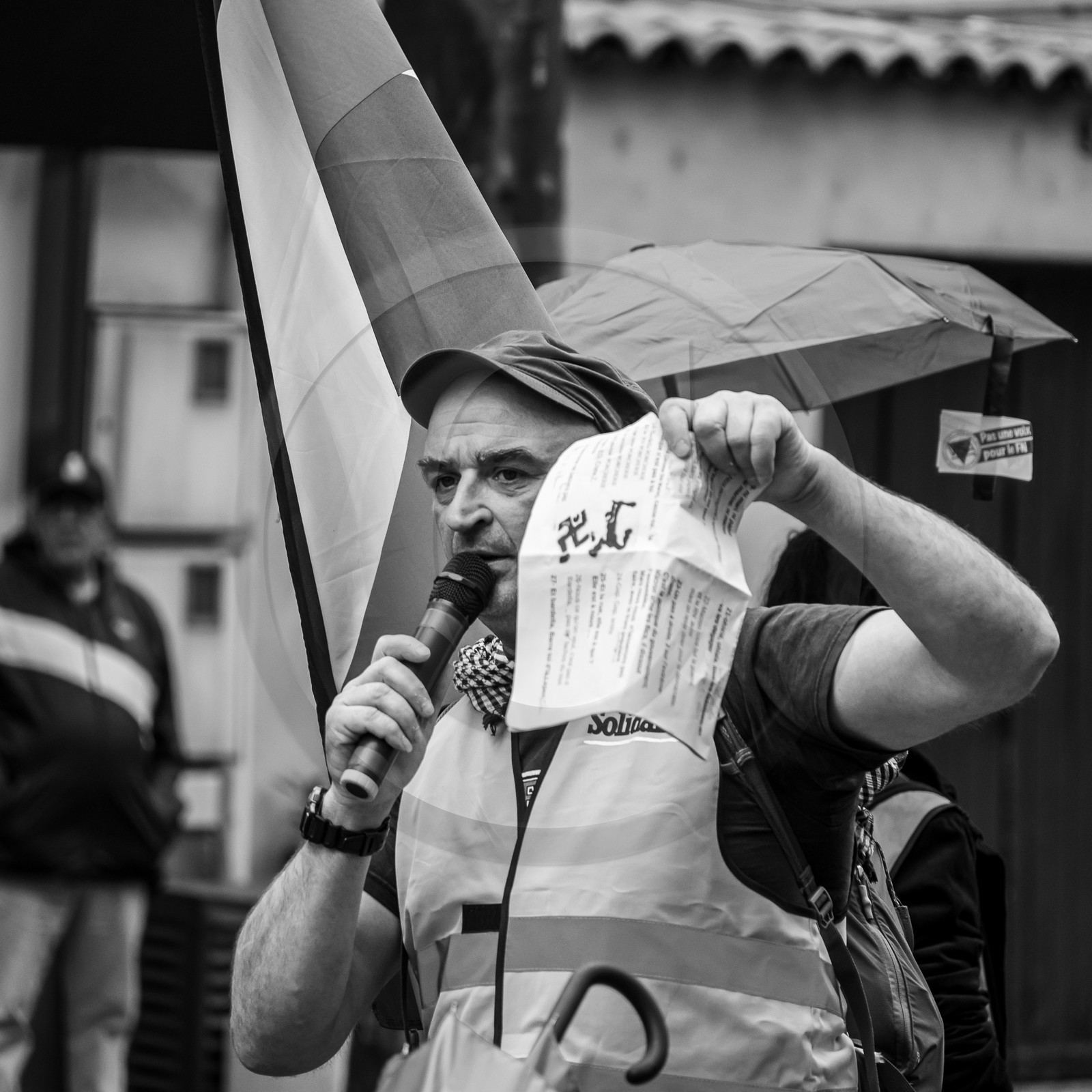 15 juin 2024 - Gap (Hautes-Alpes)- Manifestation contre l'extrême droite