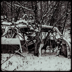 Un cimetière de voitures