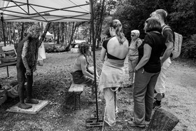 14 aout 2024 : Les ateliers créatifs proposés par l'Ouort au festival  l'Echo des Mots à Saint-Jean-Saint-Nicolas