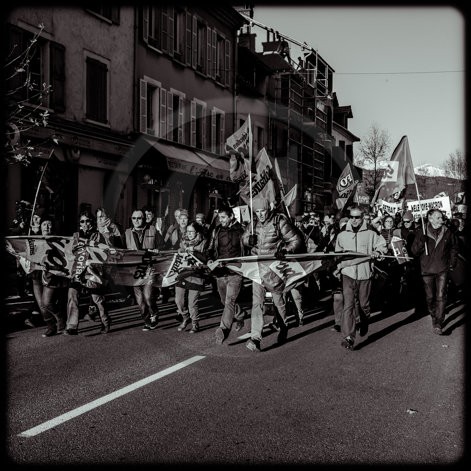 Manifestation à Gap le 10 décembre 2019.