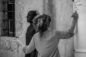 03 juillet 2024 : Création participative de L'homme de l'Ouort avec Barbara Fougnon, artiste plasticienne