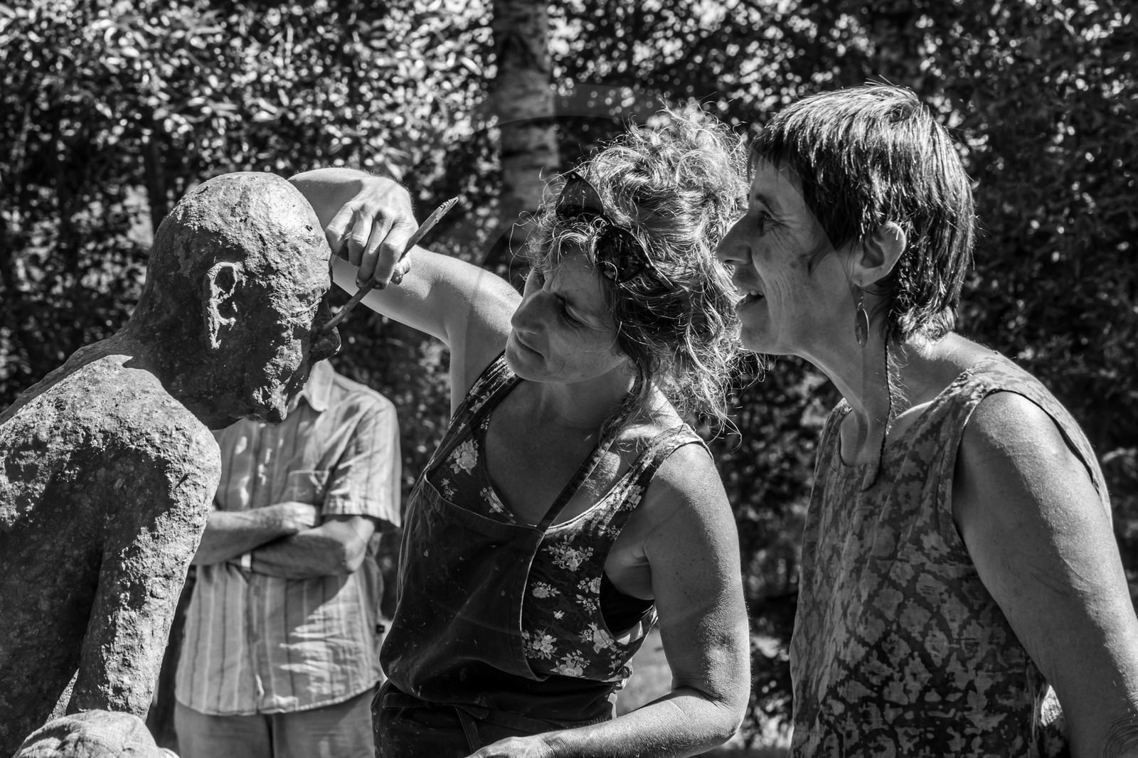 21 aout 2024 : Réalisation de Marcel Joli Coeur, l'homme de l'Ouort avec Barbara Fougnon, artiste plasticienne, et un anniversaire en chansons.