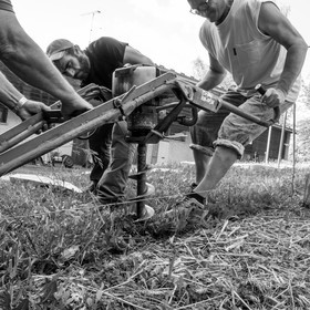 14 juin 2017 - Pose de la clôture