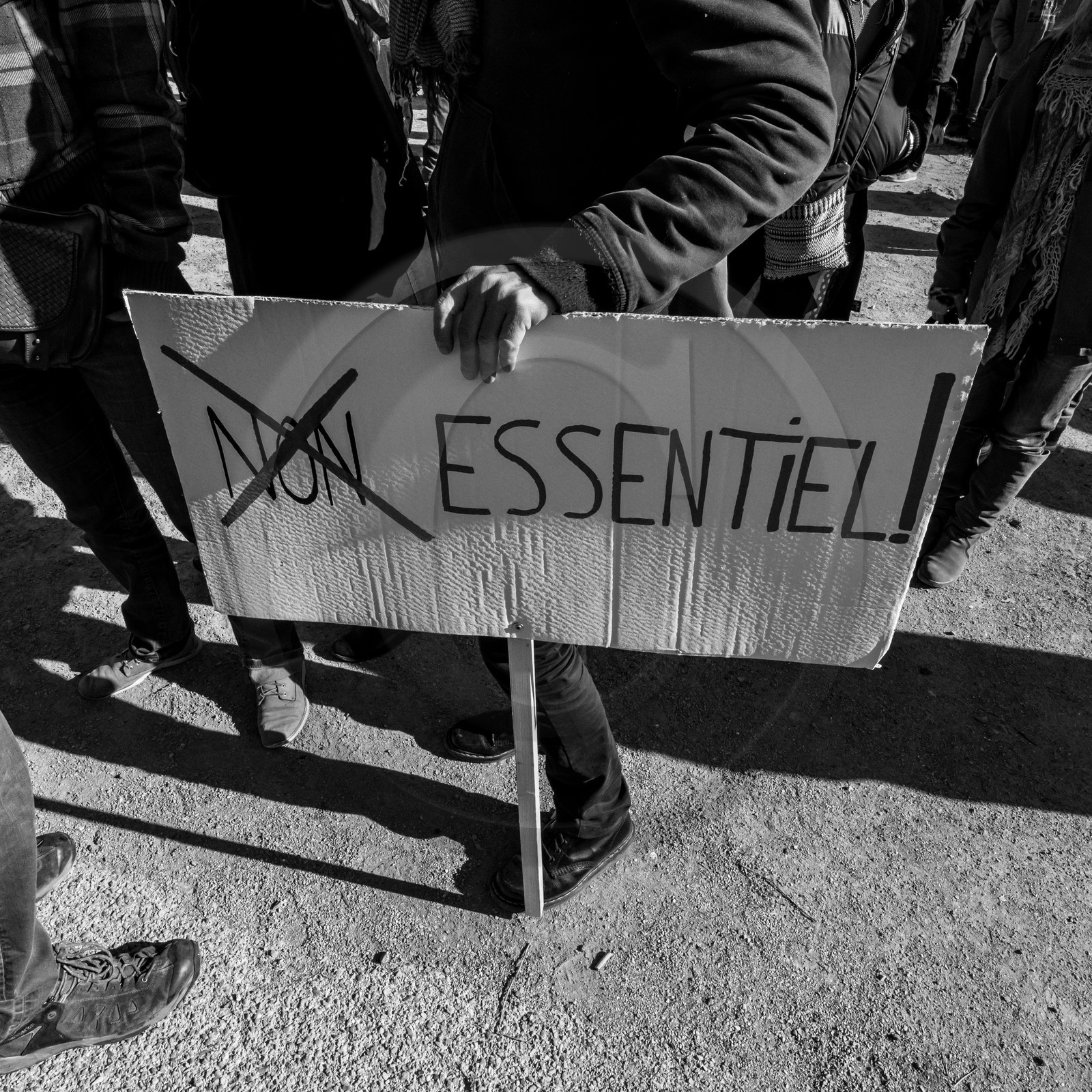 21 mars 2021 - Gap - Mobilisation pour la réouverture des lieux culturels