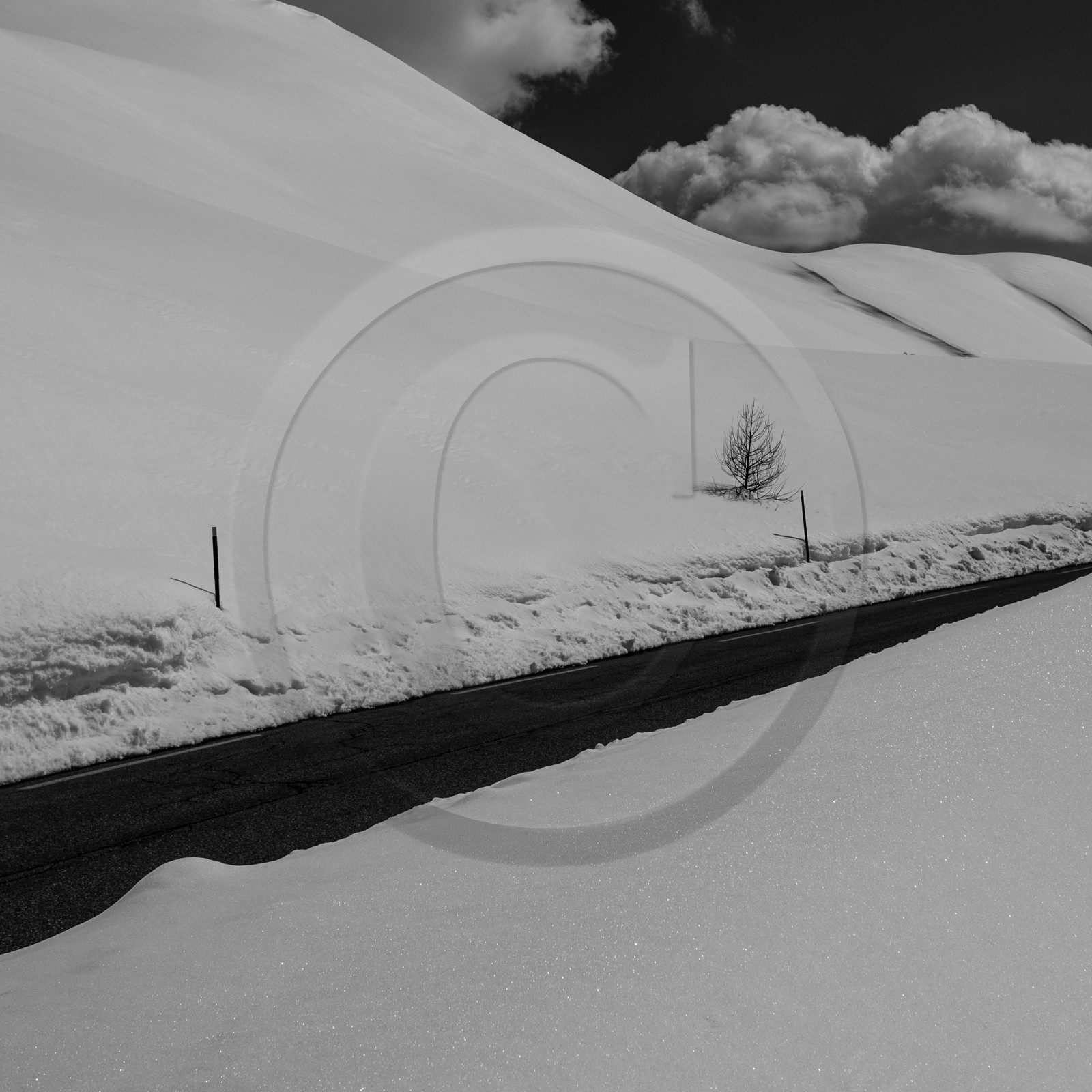 Neige au Col de Vars