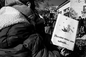 31 janvier 2023 : Manifestation contre la réforme des retraites. Plus de 4000 personnes dans les rues de Gap (Hautes-Alpes).