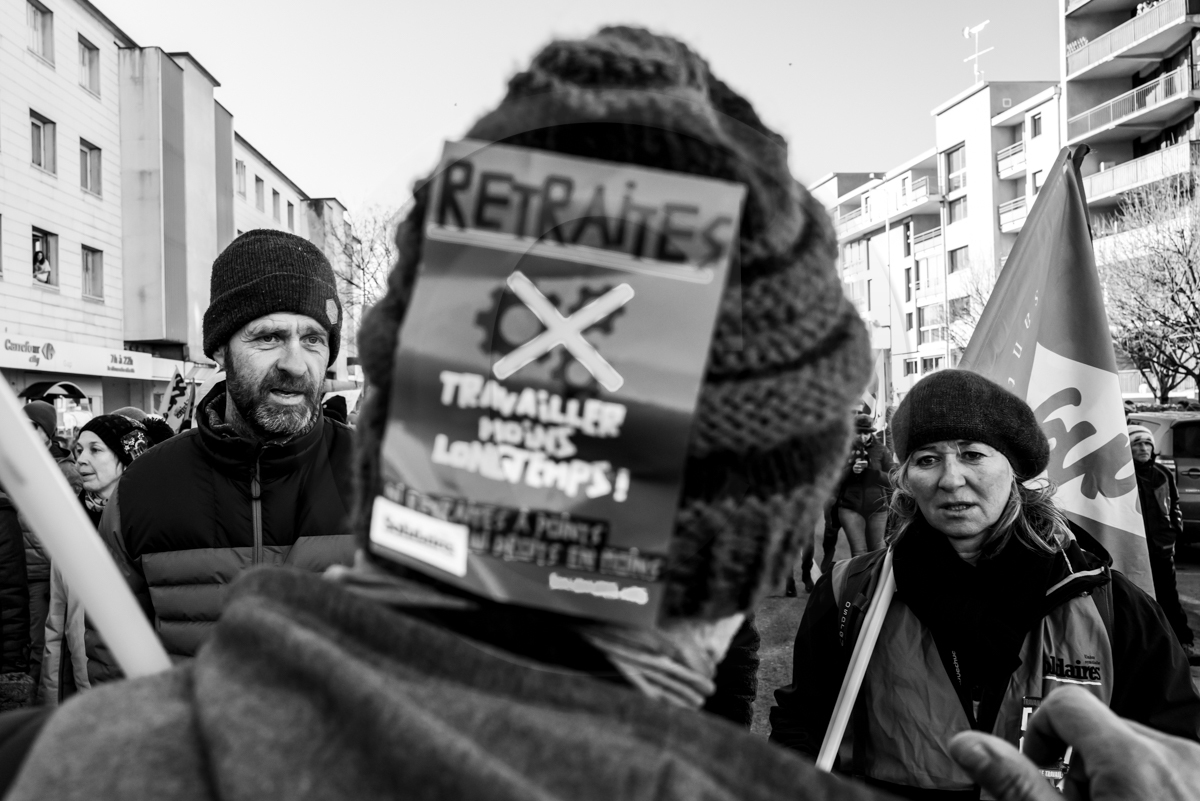 19 janvier 2023 : Manifestation pour le défense des retraites à Gap