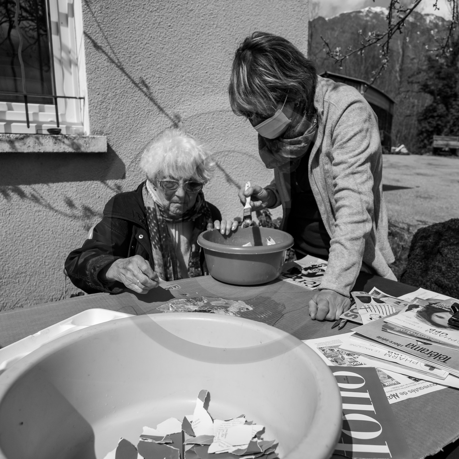 14 avril 2021 : collages, taille, jardinage