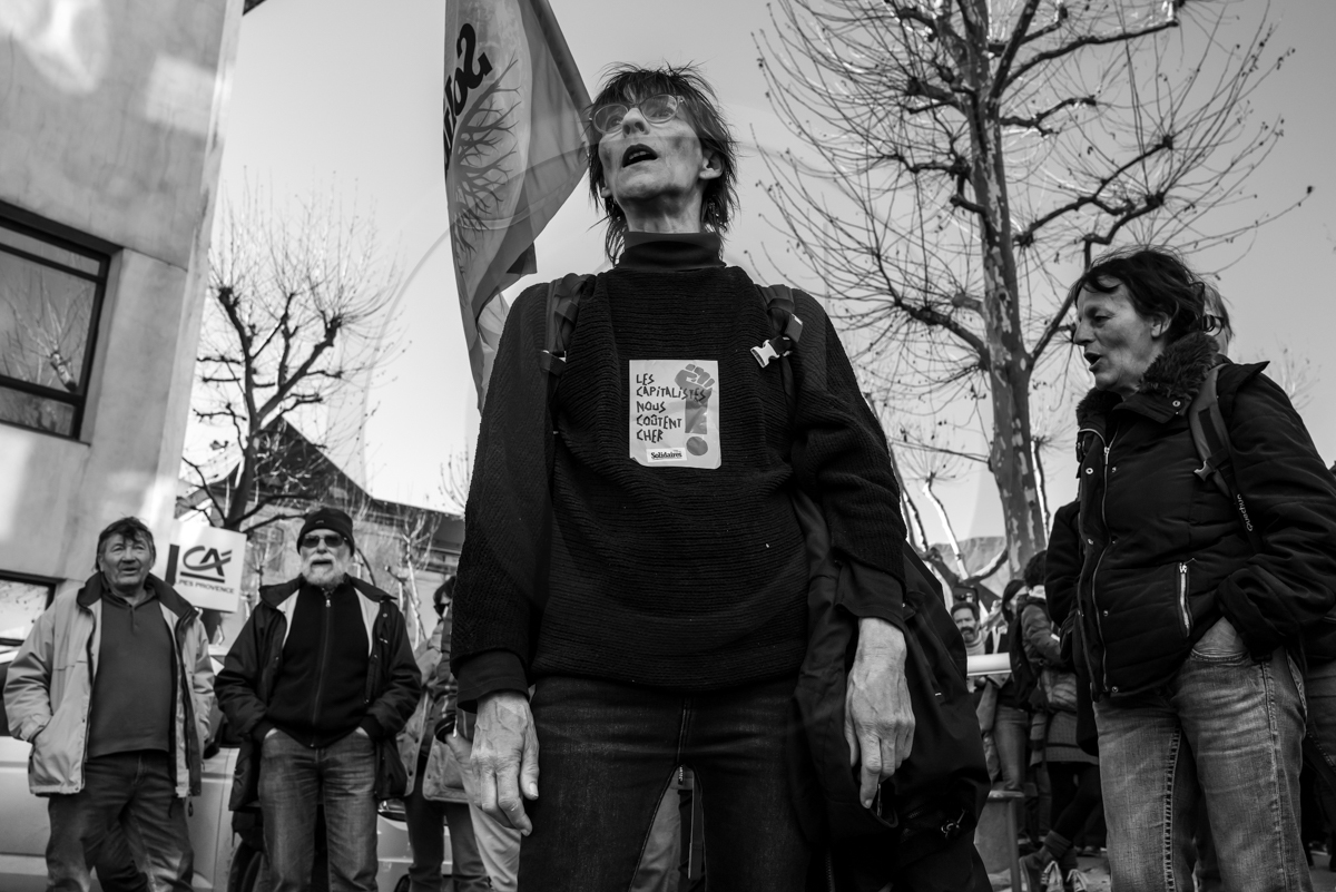 16 février 2023 : Manifestation contre la réforme des retraites à Gap (Hautes-Alpes)